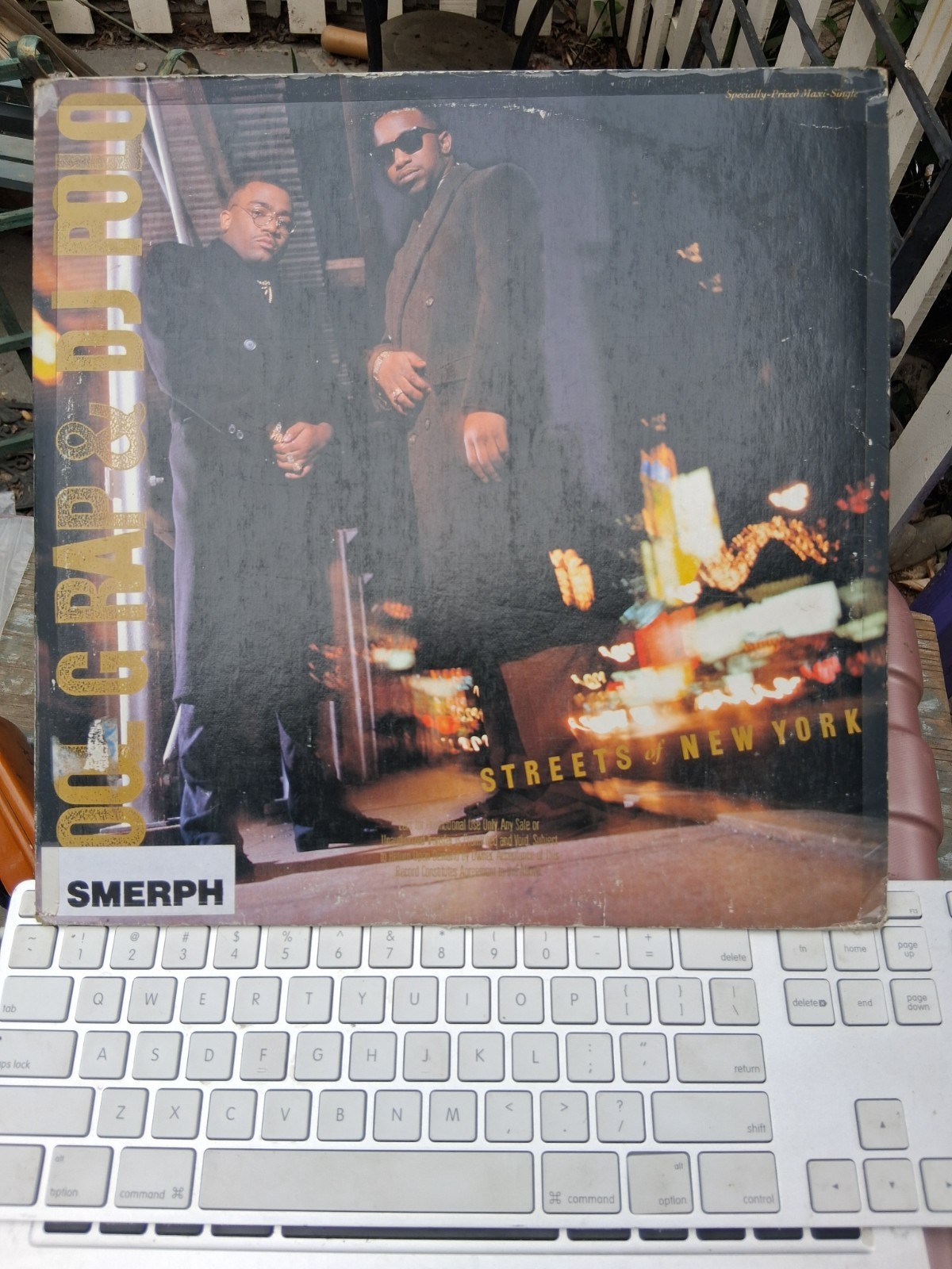 Kool G Rap & DJ Polo *Streets Of New York *12" single record *VG+/G+ *1990