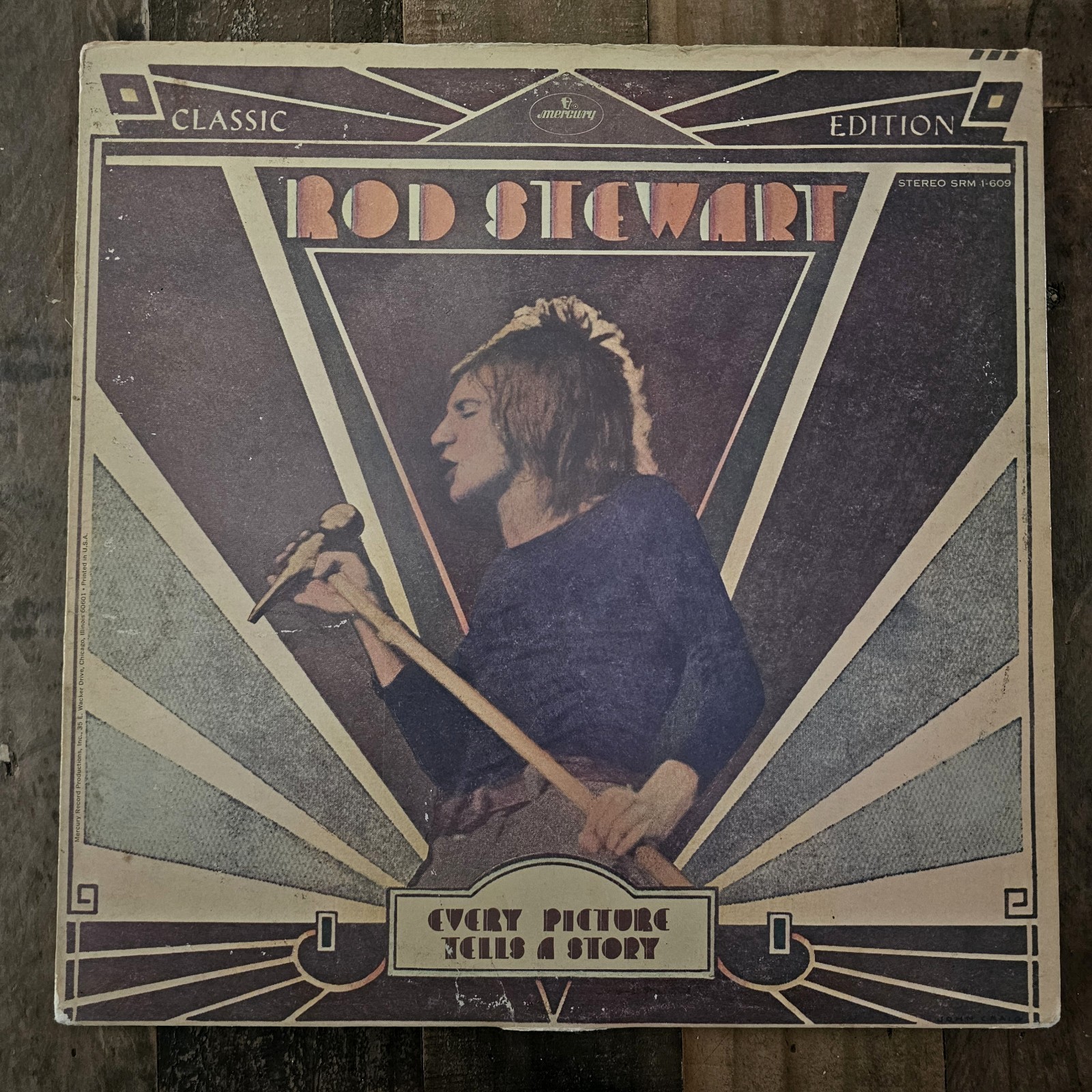 Rod Stewart-Every Picture Tells A Story  SRM-1-609 Stereo Vinyl LP - VG+