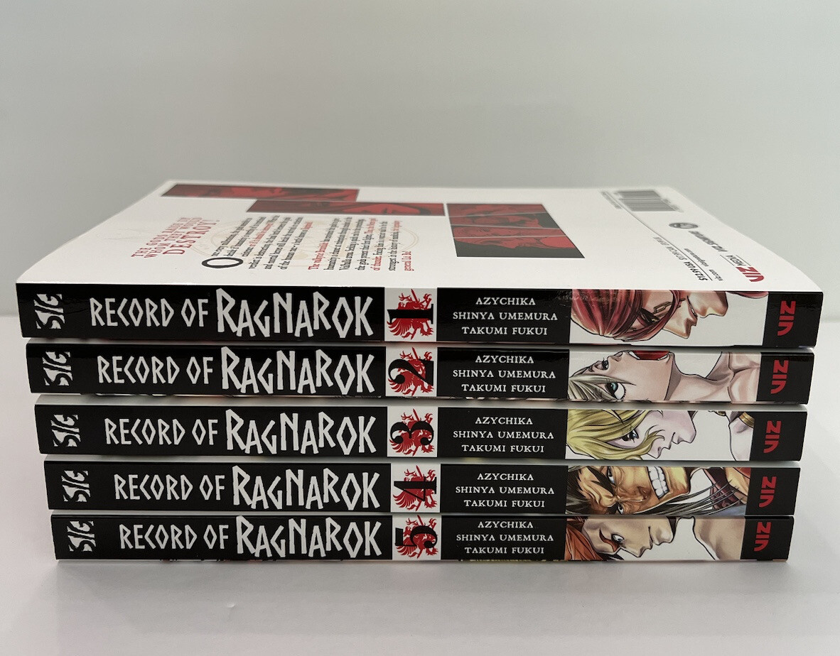 Record Of Ragnarok Manga Viz media inglese volume 1 - 5 NUOVO