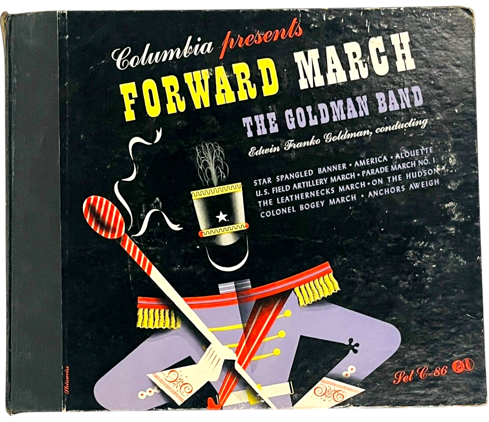 Forward March The Goldman Band - Columbia Record Set C-86, 4-10" 78 RPM