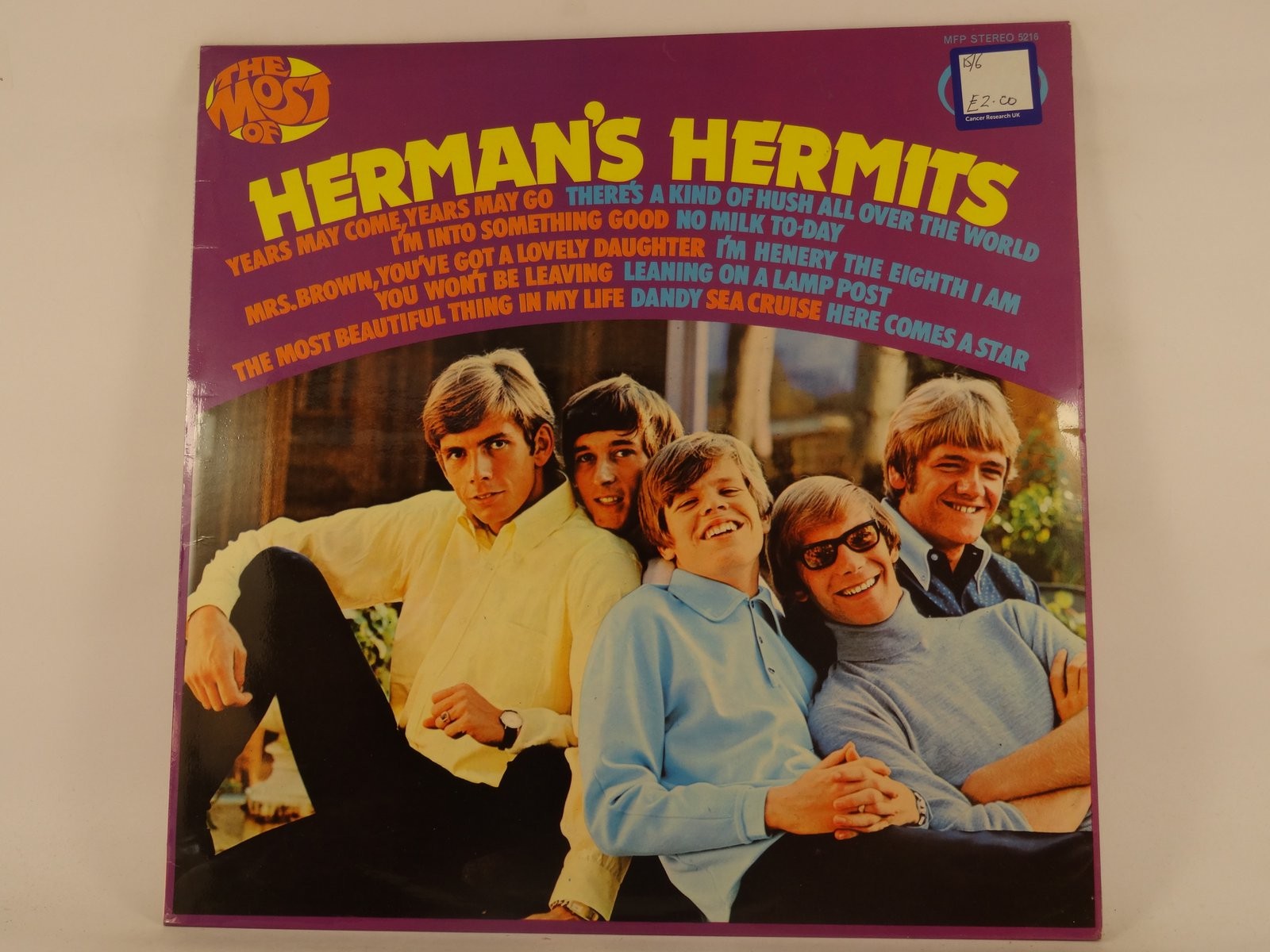 HERMAN'S HERMITS THE MOST OF HERMAN'S HERMITS (437) LP MUSIC FOR PLEASURE