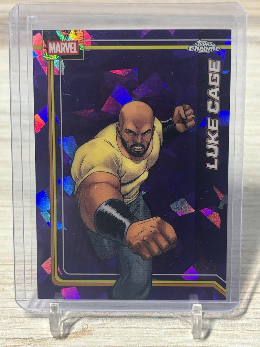 2026 Topps Chrome Marvel Sapphire Luke Cage 42/75