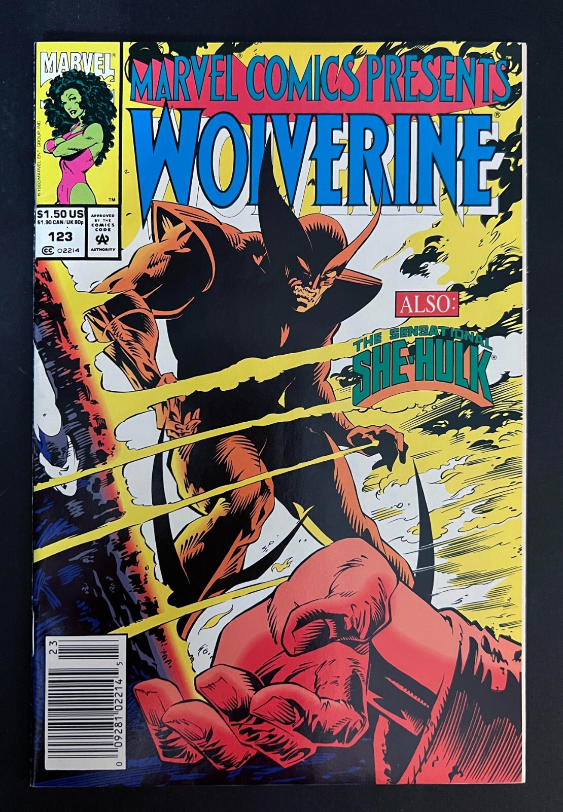 MARVEL COMICS PRESENTA #123 Rara EDICOLA WOLVERINE GHOST RIDER 1993
