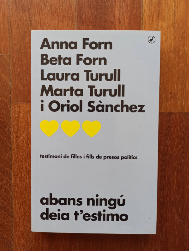 Libro / llibre Abans ningú deia t'estimo