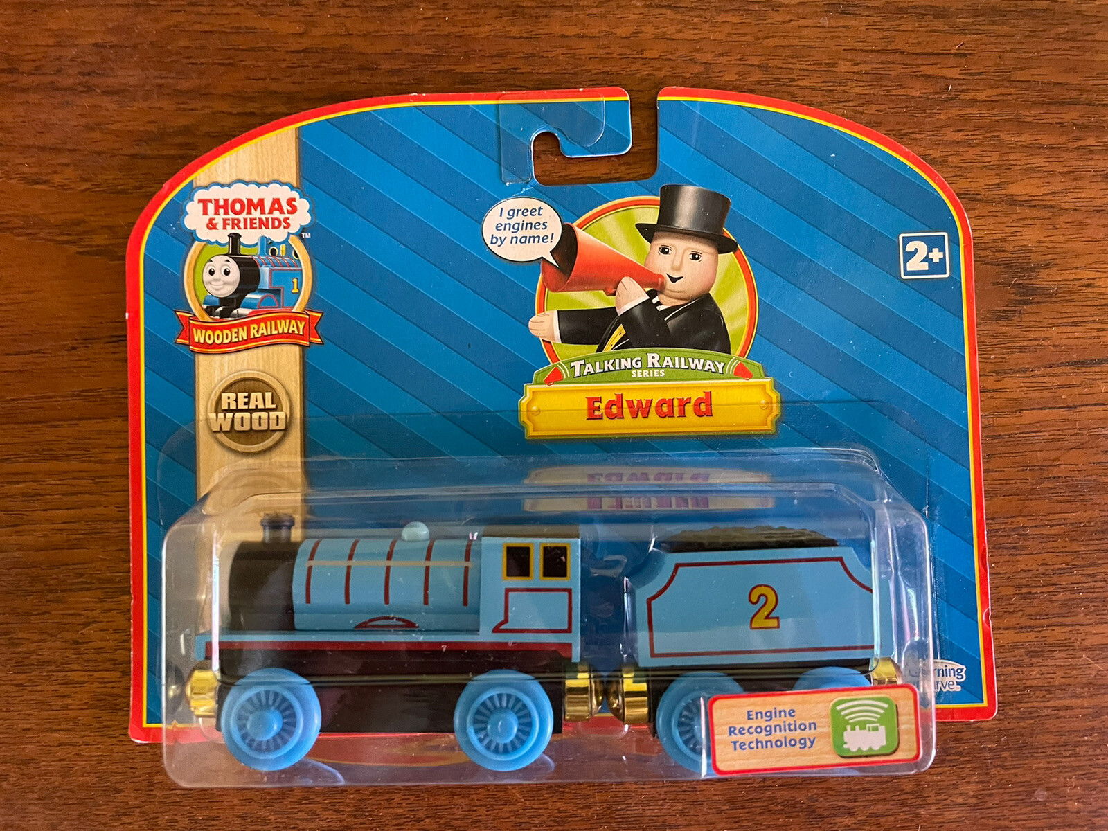 2008 Learning Curve Wooden Thomas Train RFID Talking Railways Edward! New