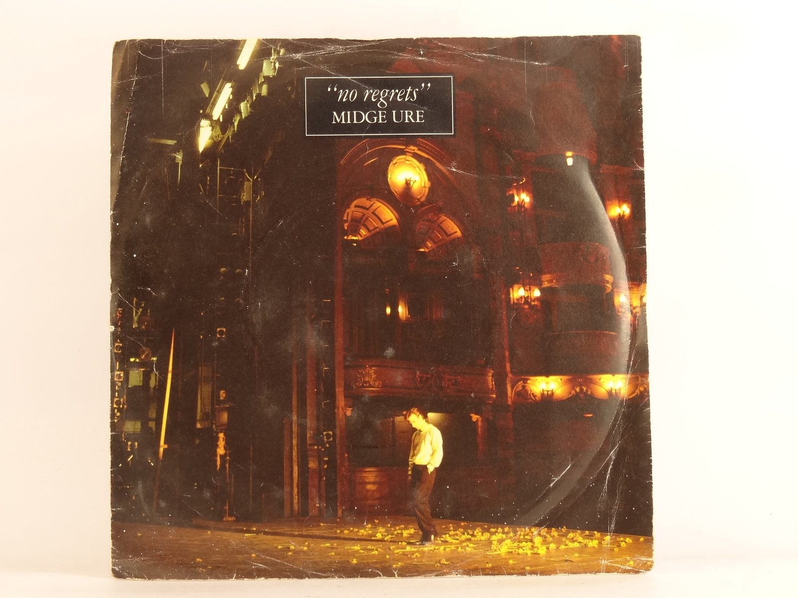 MIDGE URE NO REGRETS (108) 2 Track 7" Single plus Picture Sleeve CHRYSALIS
