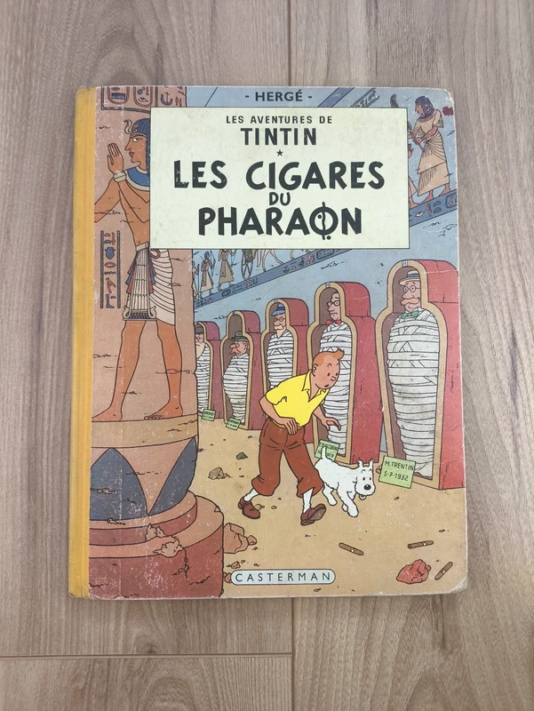 Tintin – Les Cigares du Pharaon Edition Originale 1955 Vintage B14