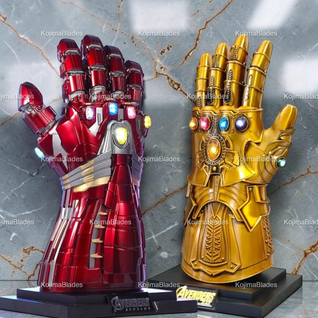 Guanto Infinity a grandezza naturale metallo Thanos Cosplay - Guanto Infinity Iron Man