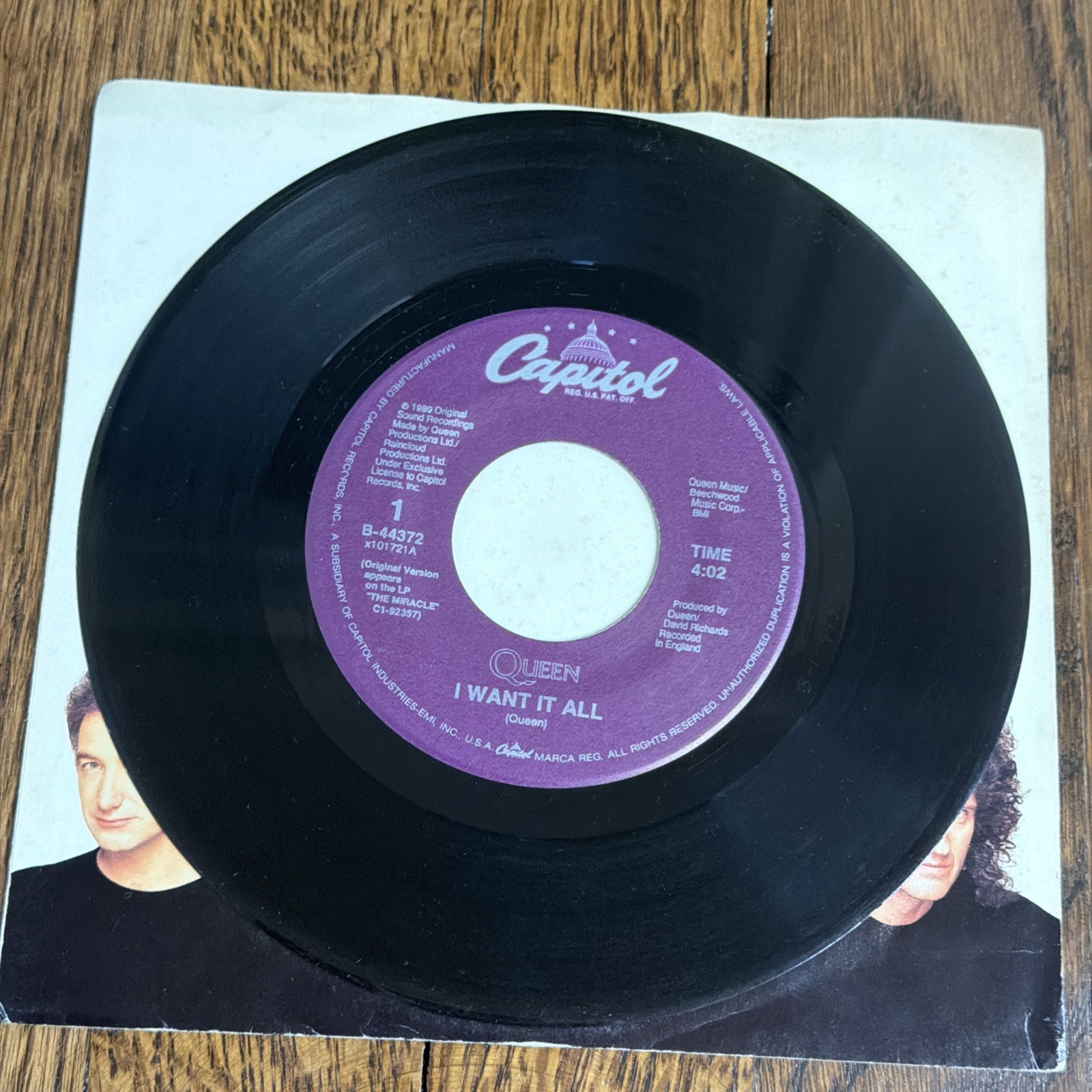 QUEEN I Want It All 45 RPM Vinyl-See Des for shipping deals