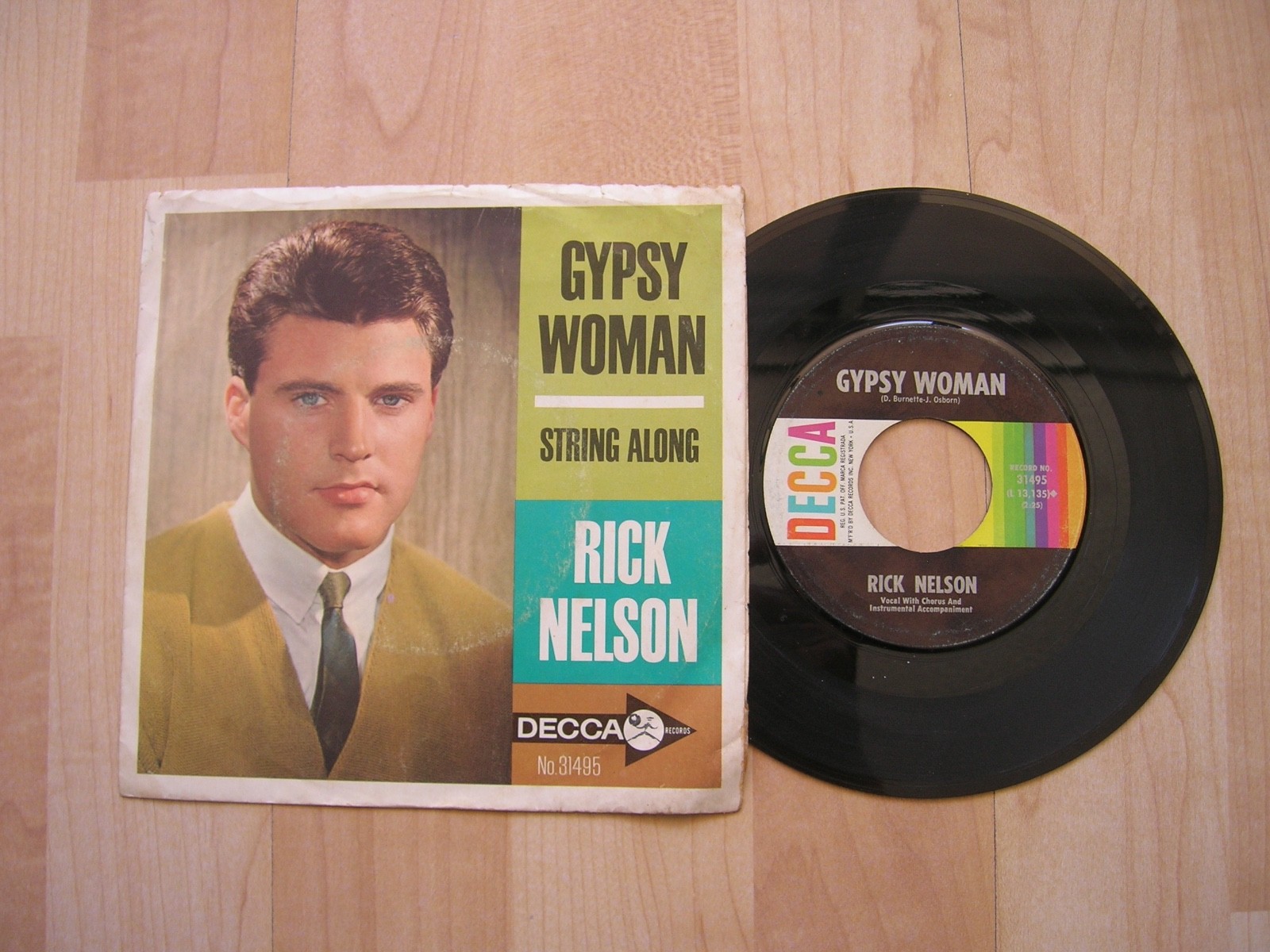 RICK NELSON Gypsy Woman Decca 31495  orig 1953 R&B   45 EX