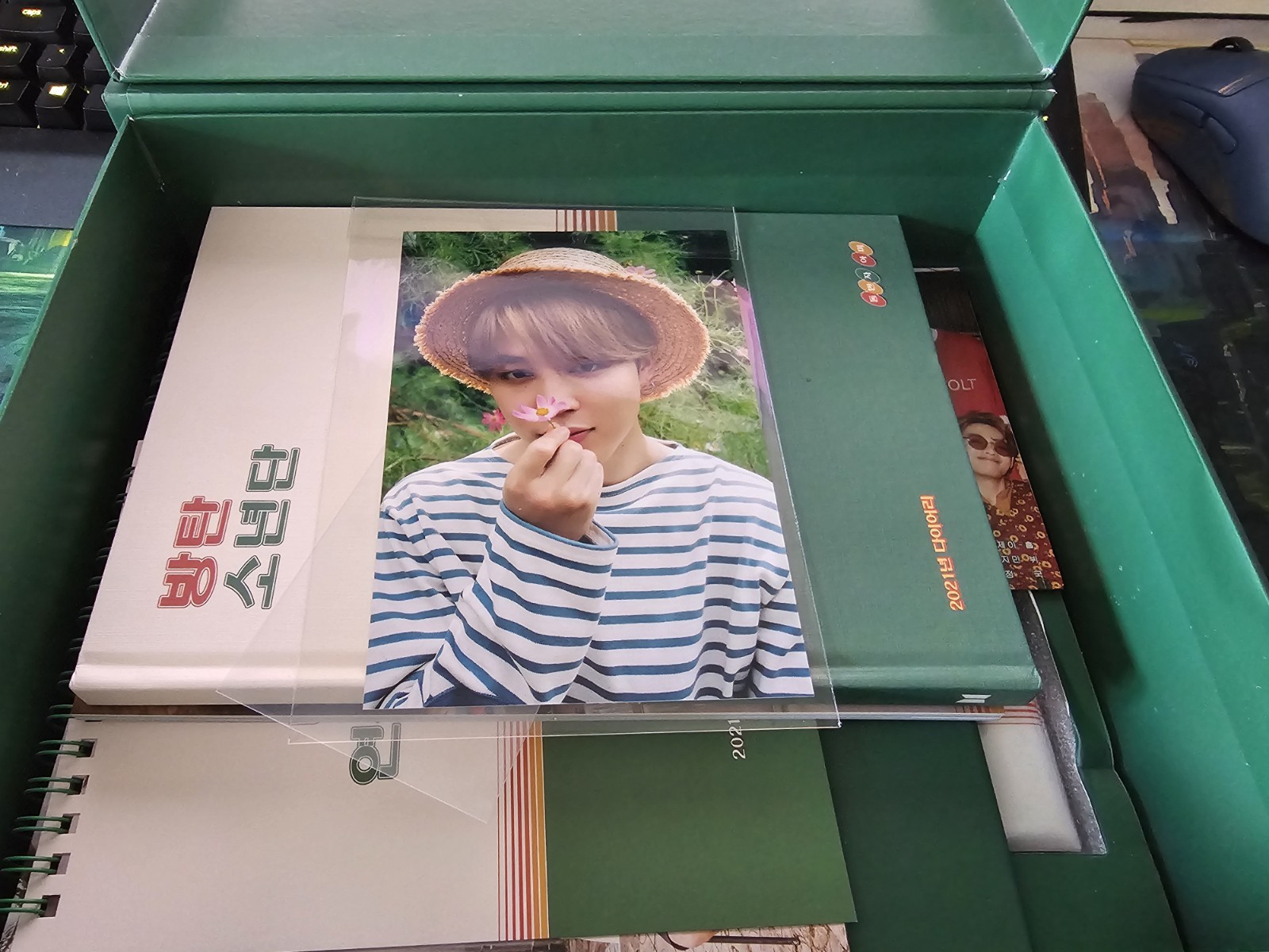 BTS Jimin official season greeting with Jimin photocard