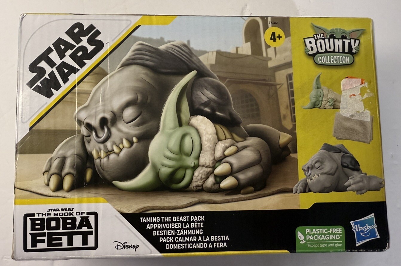 Star Wars Bounty Collection Taming the Beast Grogu Rancor Action Figure Set NIB