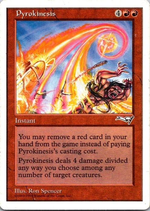  MTG Magic The Gathering Pyrokinesis Anthologies See Scan