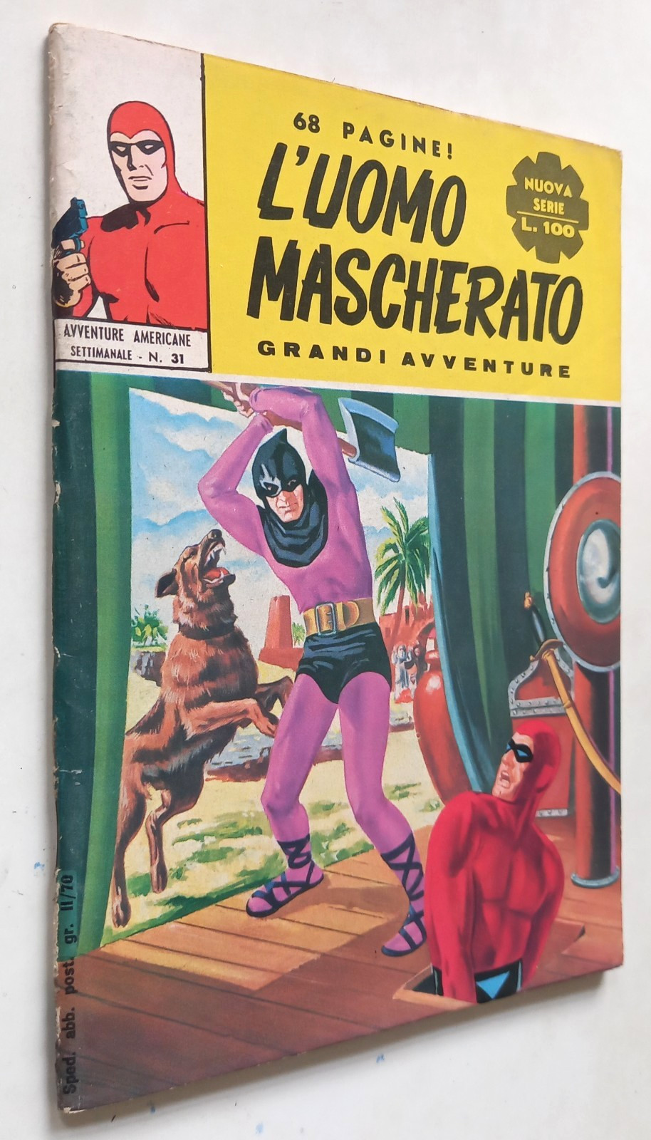 L'UOMO MASCHERATO-Avventure Americane nuova serie N. 31- 5/3/1972 -Fr. Spada