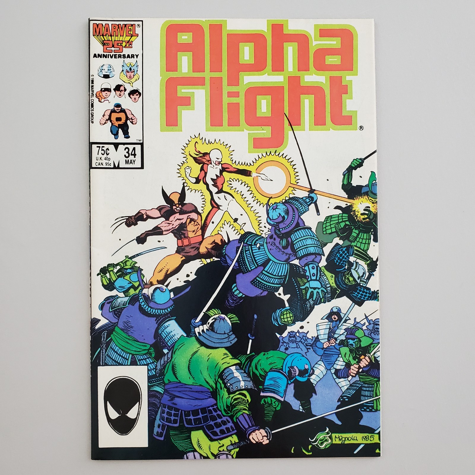 Alpha Flight #34 May 1986 Marvel Comics VF/NM 9.0 Wolverine Vindicator Mantlo