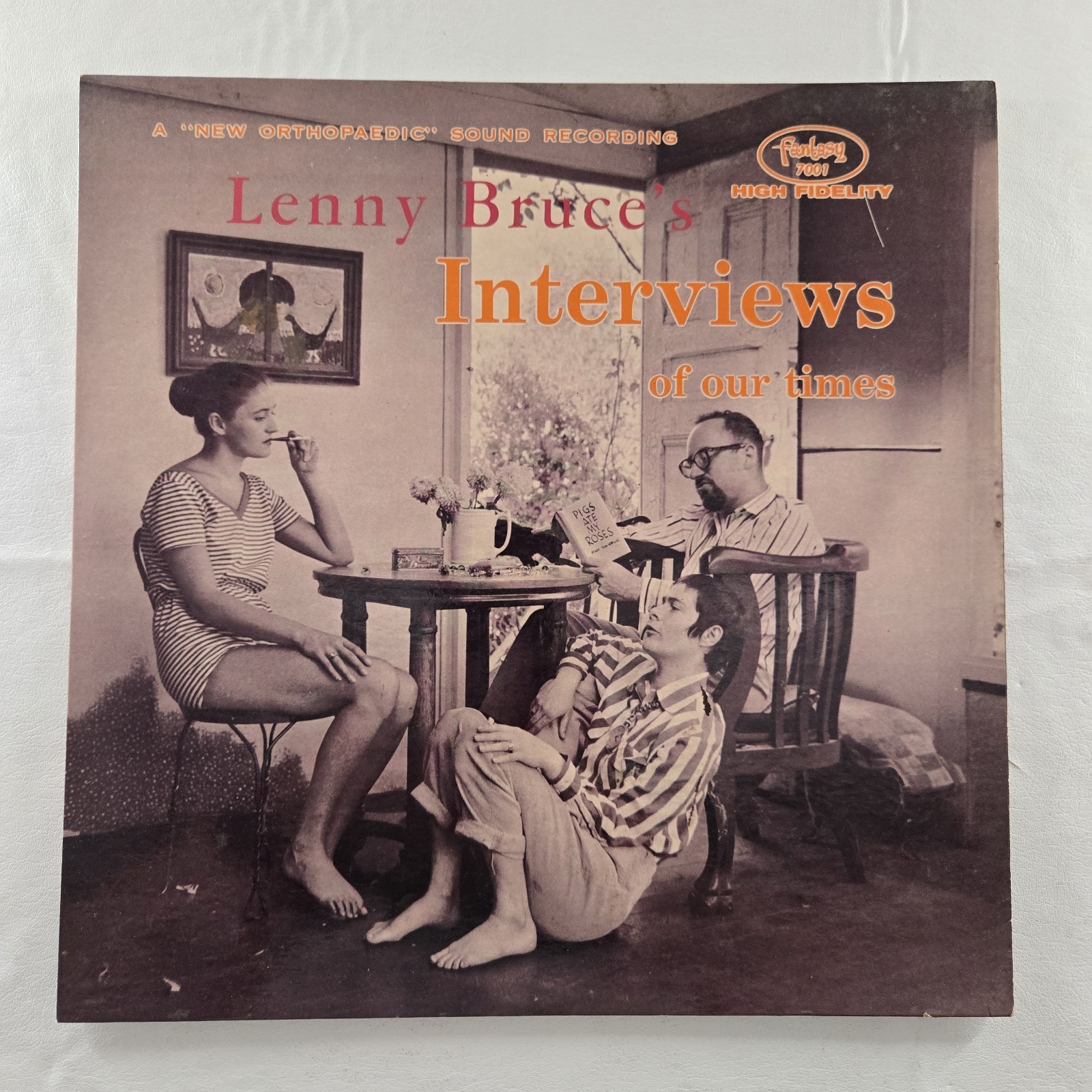 Lenny Bruce's Interviews Of Our Times LP Album Record Red Vinyl VG+ Tested