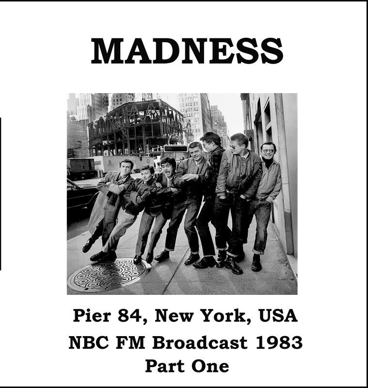 Madness - Pier 84 NYC, NBC FM Broadcast 1983 Pt.1 10" Pink Vinyl.