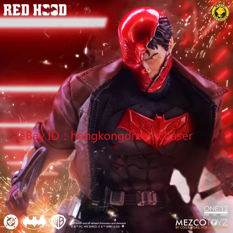 Mezco Toys DC Comics Red Hood Jason Todd 1：12 Scale Action Figure Limited