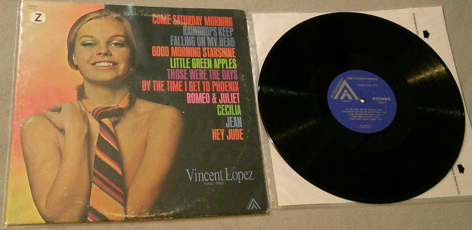 [1970] Vincent Lopez Piano Trio: Come Saturday Morning [VG+ 12" vinyl record LP]