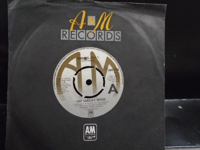 TONY CAMILLO`S BAZUKA  " DYNOMITE PARTS 1 & 2 " UK A & M  EX+ COND.IN Or.SL.