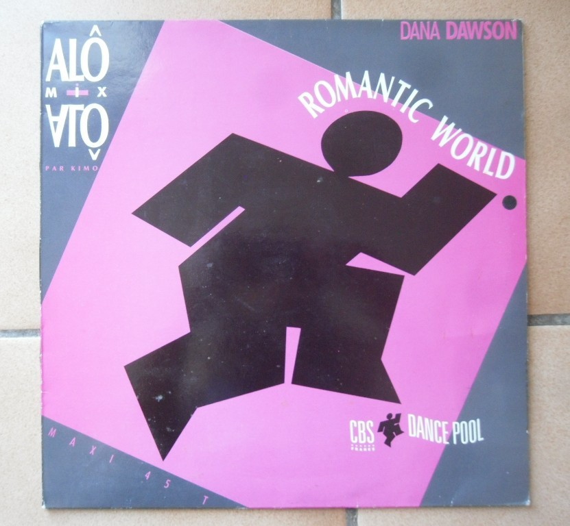 MAXI 45 TOURS DANA DAWSON Romantic world CBS 655971 en 1990