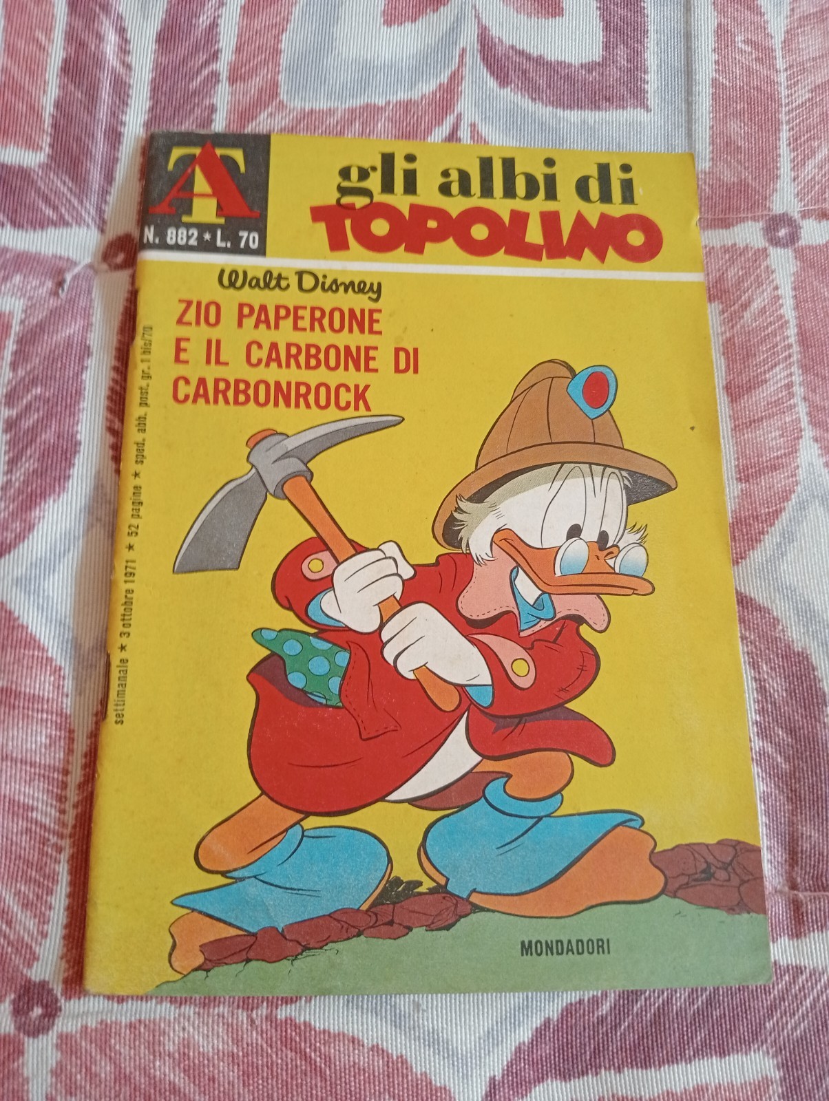 ALBI DI TOPOLINO N. 882 Mondadori 1971 MONDADORI CON BOLLINO