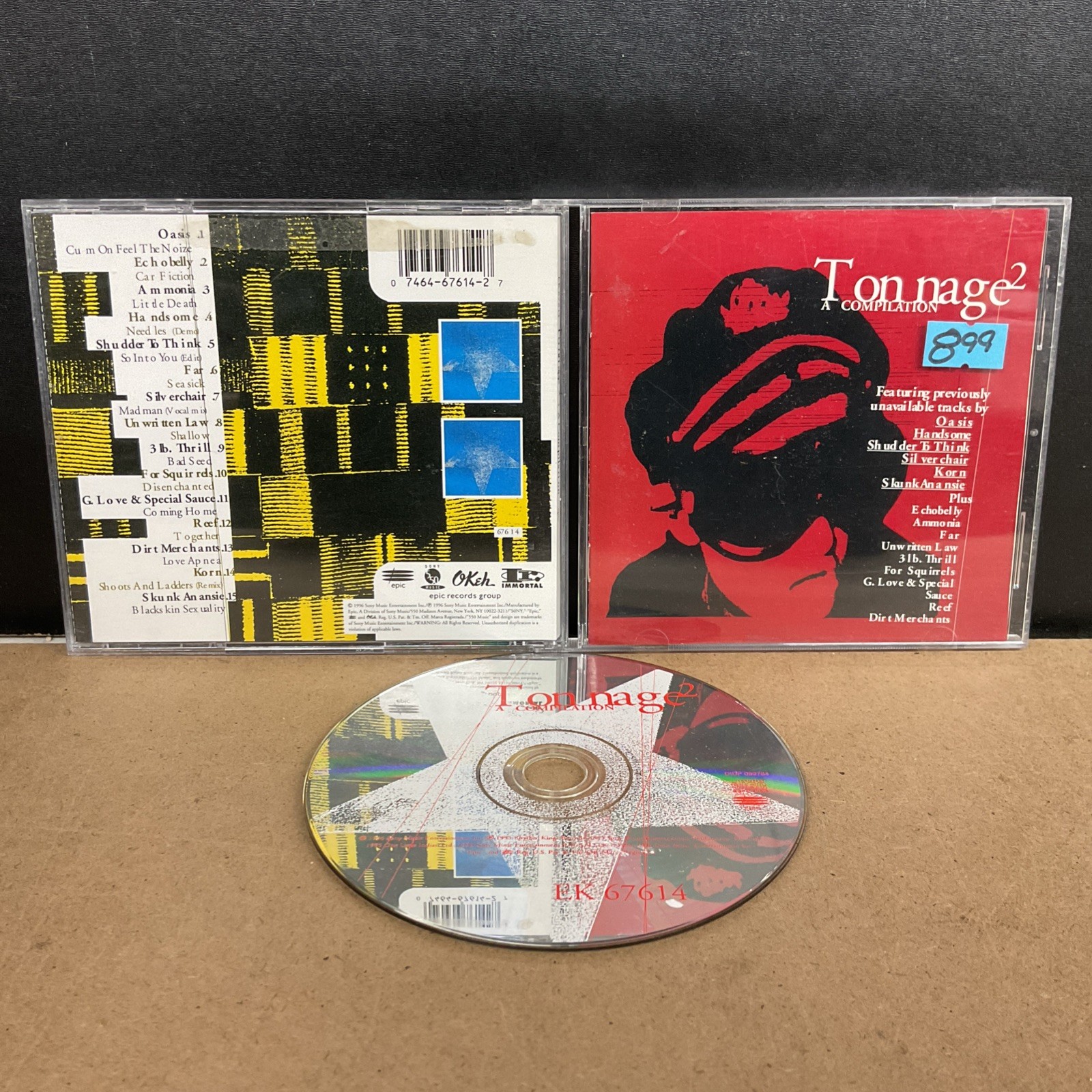 Tonnage, Vol. 2 by Various Artists (CD, Jul-1996, Epic)