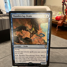 Wizards of the Coast MTG Thunderclap Drake OTJ R 0017 Reg Blue EN 2/1
