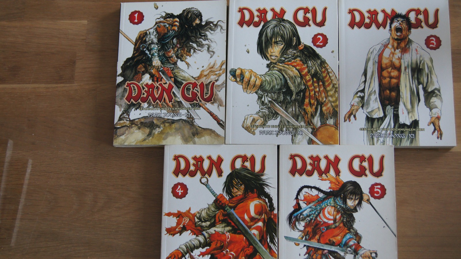 Dan Gu Volume da 1 a 5 di Park Joong-Ki da Manga Planet / Editore Panini
