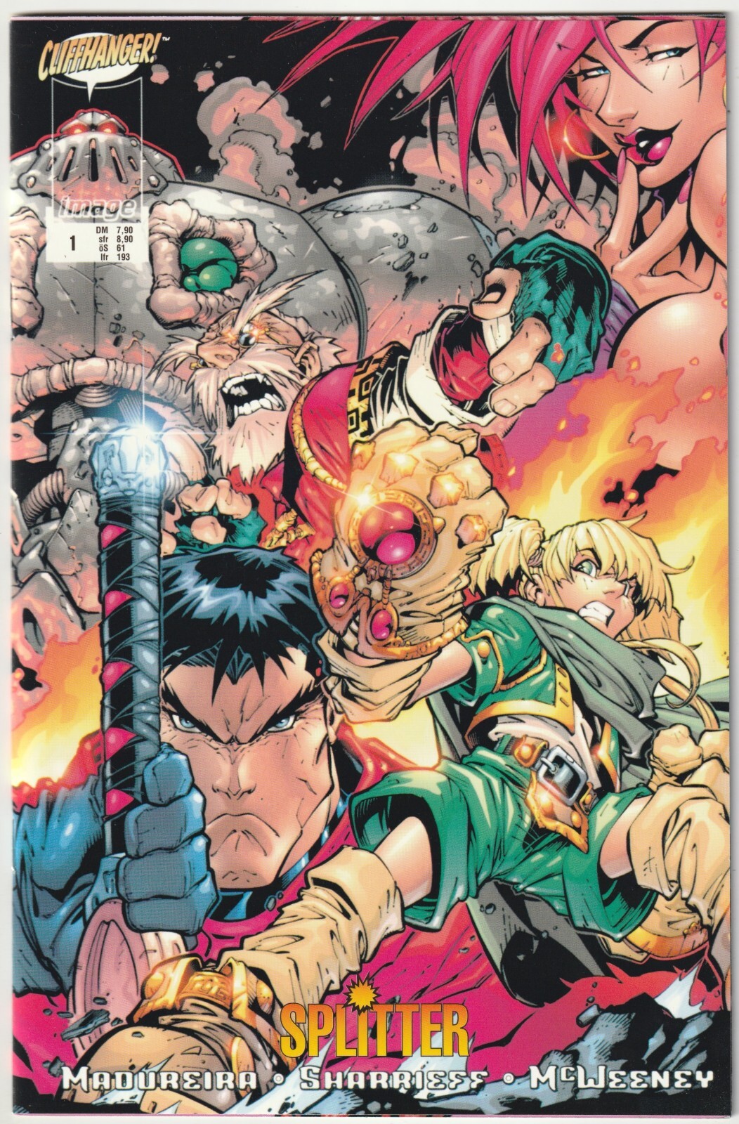 ✪ BATTLE CHASERS 1, Splitter/Image Comics 1997 COMICHEFT TOP Z0-1 NUOVO