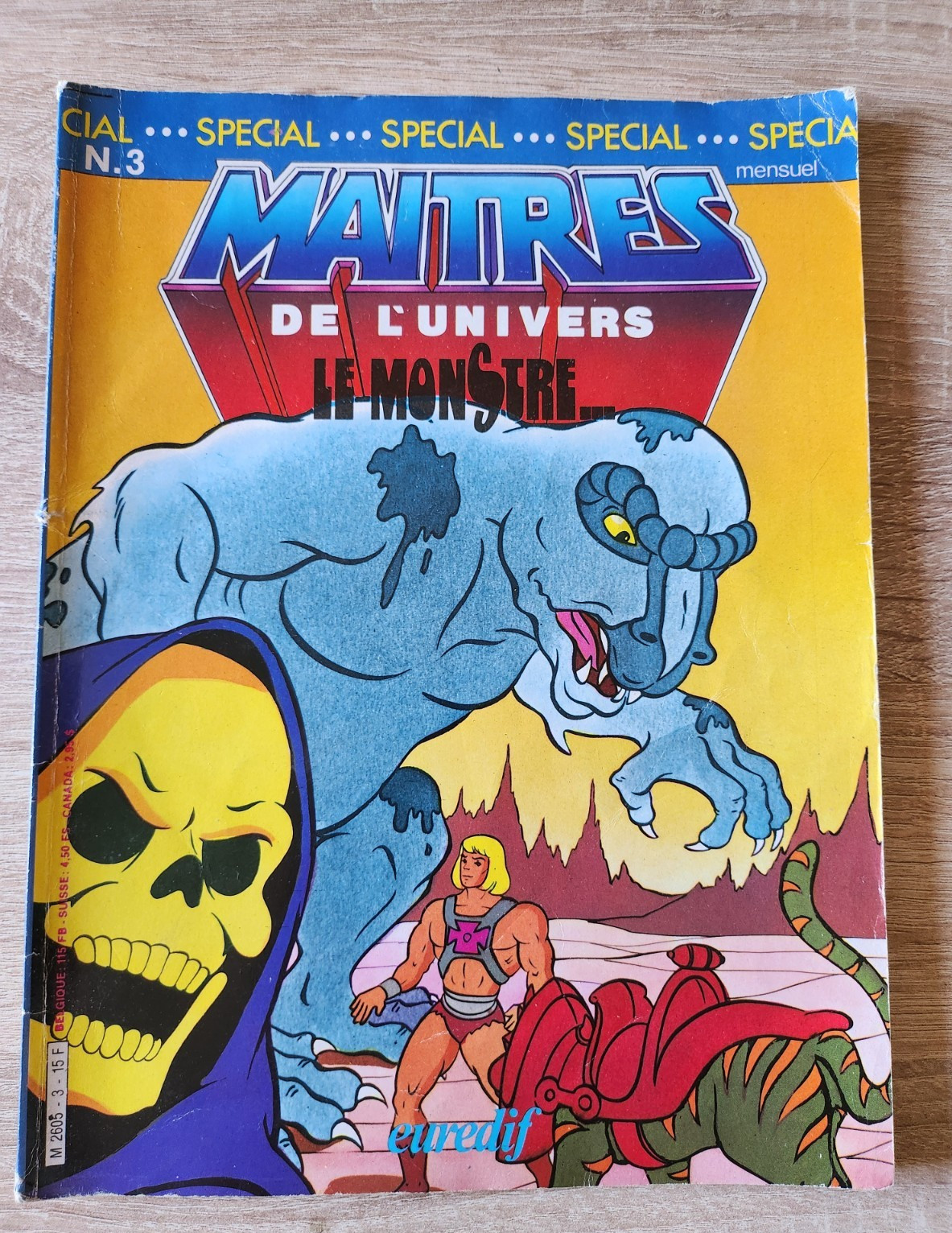 BD Maîtres de l'Univers N°3 Le monstre - Euredif 1984