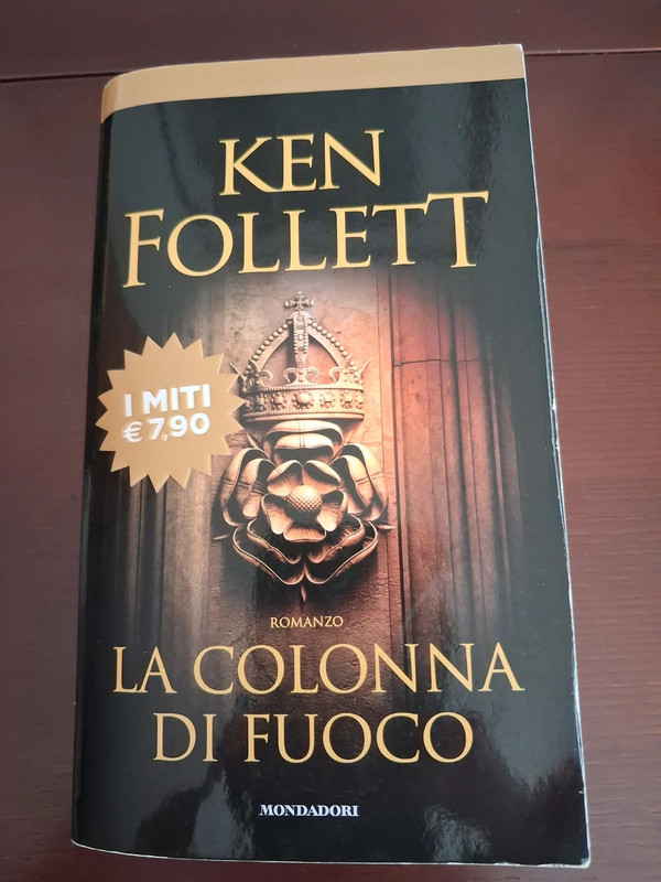 Romanzo di Ken Follet "La colonna di fuoco"