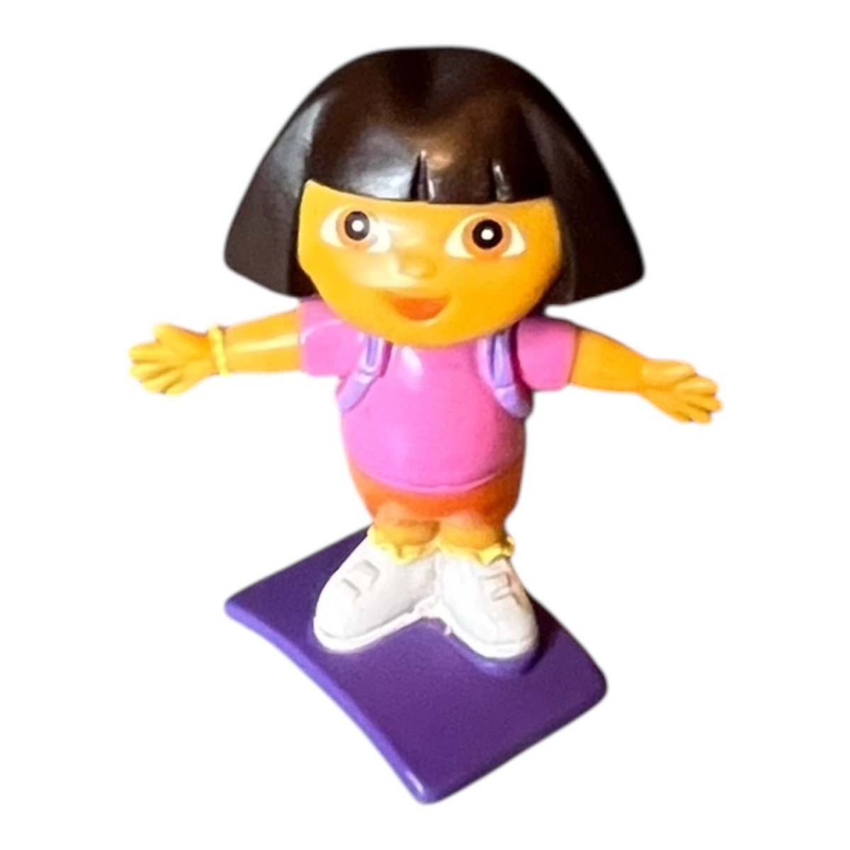 Dora L'Esploratrice Personaggio Indossa Zaino 2.7" Figura Nickelodeon Giocattolo Su Base