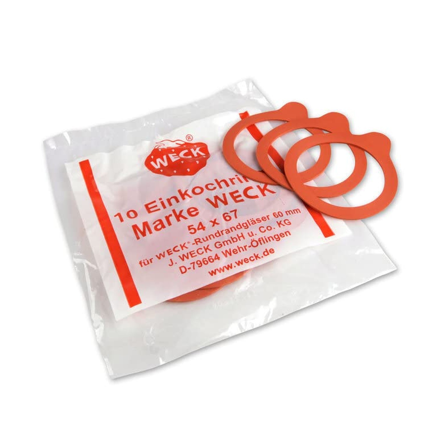 Guarnizioni/anelli in gomma Weck 10 x 60 mm. Adatto per modelli WECK 080 760 761 762 763 764 7...