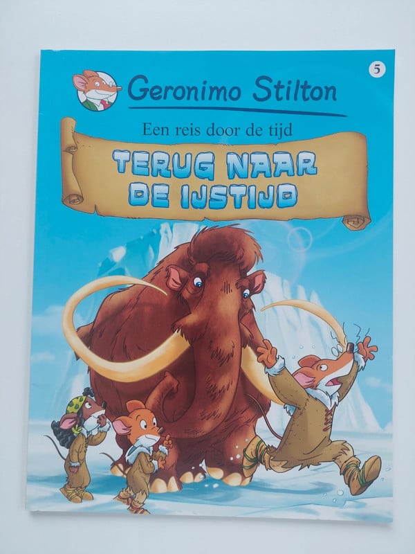 Strip Geronimo Stilton Terug naar de ijstijd