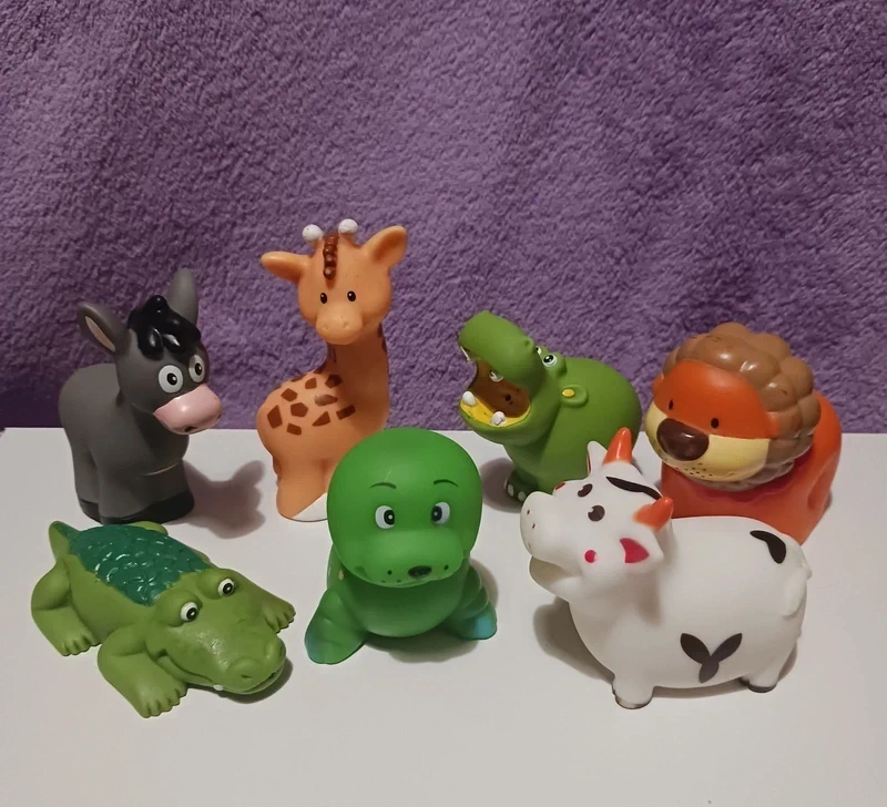 Lote de Animales de Silicona para Baño Juego de Agua, Bebé