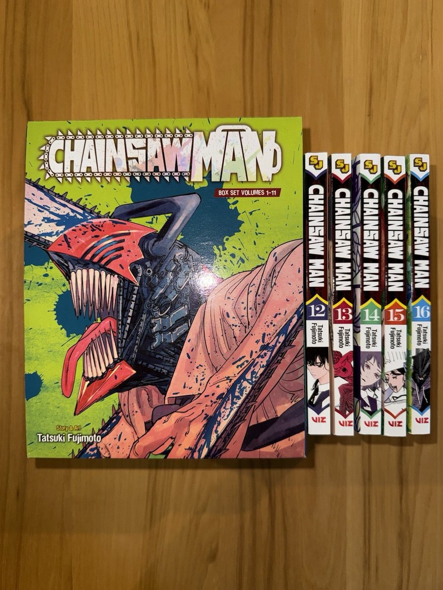 Chainsaw Man Box Set Manga Volumi 1-16 Inglese