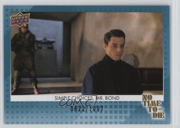 2025 James Bond No Time To Die Teal 007 622/1007 Safin Simple Choices Mr #78 0l2