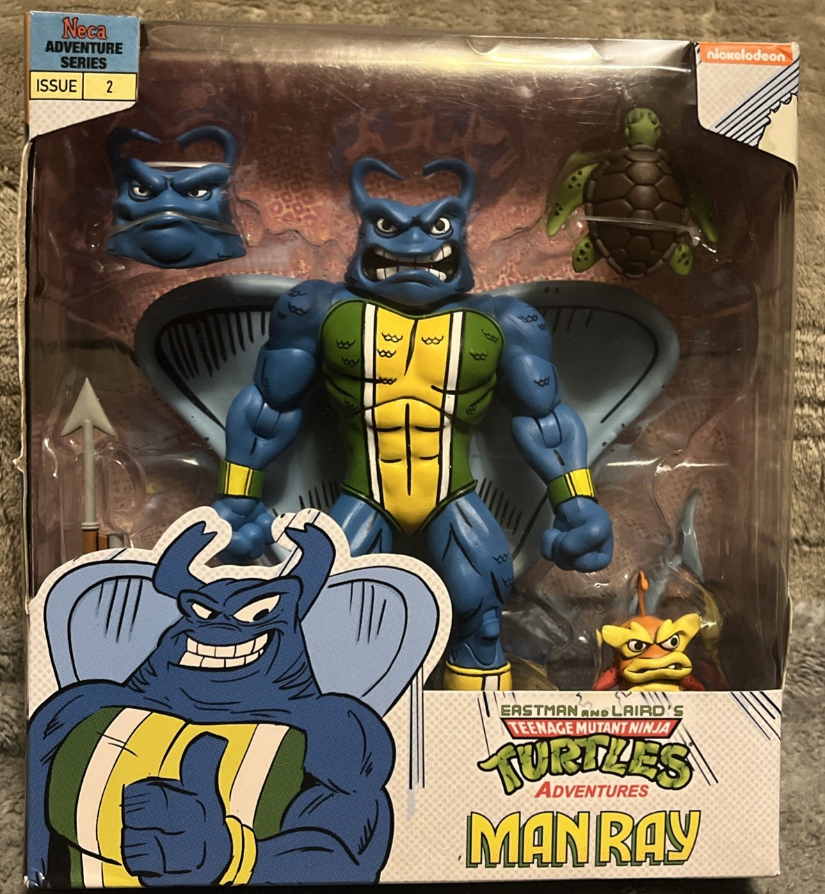 NECA Man Ray (VEDI DETTAGLI) Manray Teenage Mutant Ninja Turtles TMNT 2023 NUOVO
