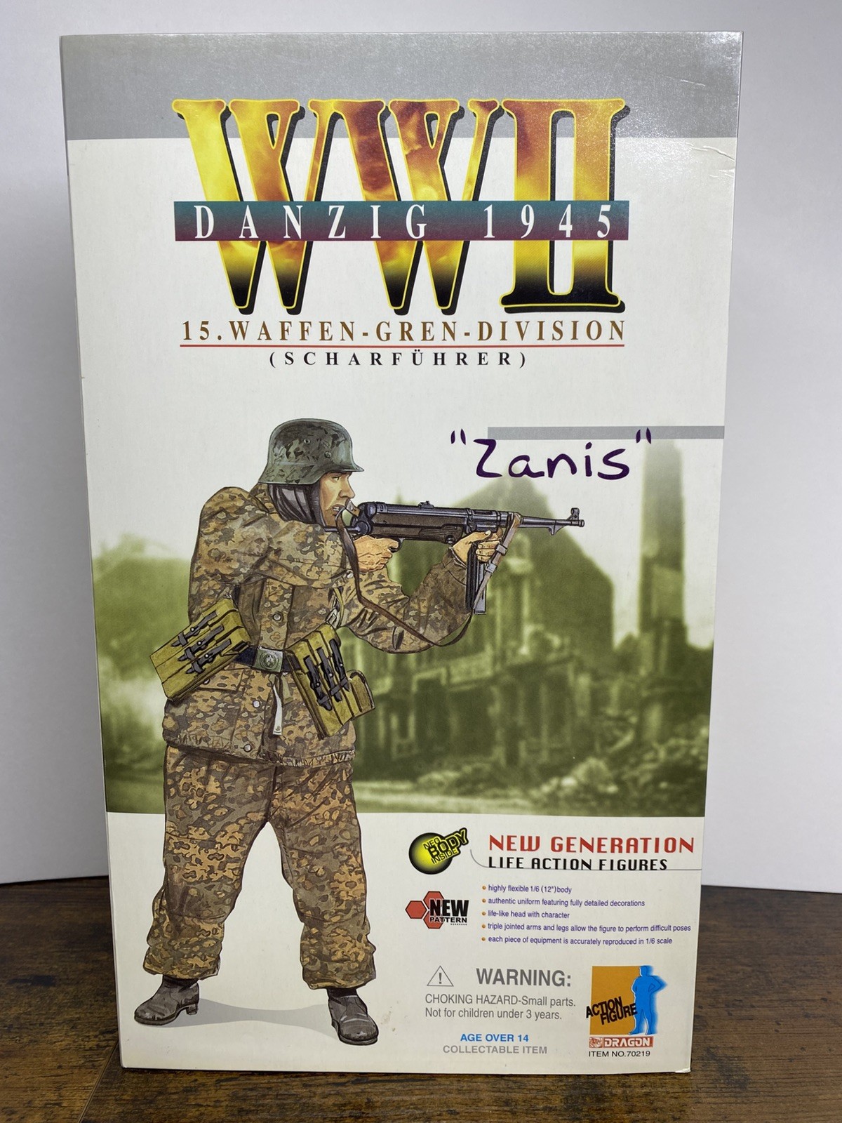 Figurina Drago 1/6 Seconda Guerra Mondiale Tedesca 15 Waffen Granatieri Divisione Zanis Danzica 1945