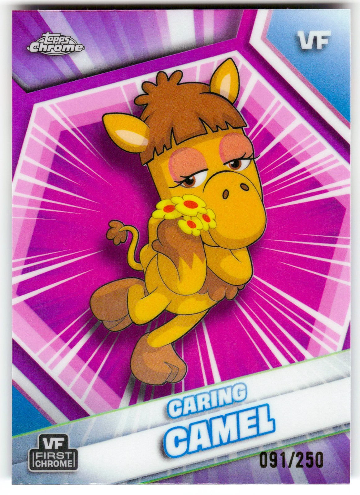 Caring Camel Pink Refractor #91/250 2026 Topps Chrome VeeFriends