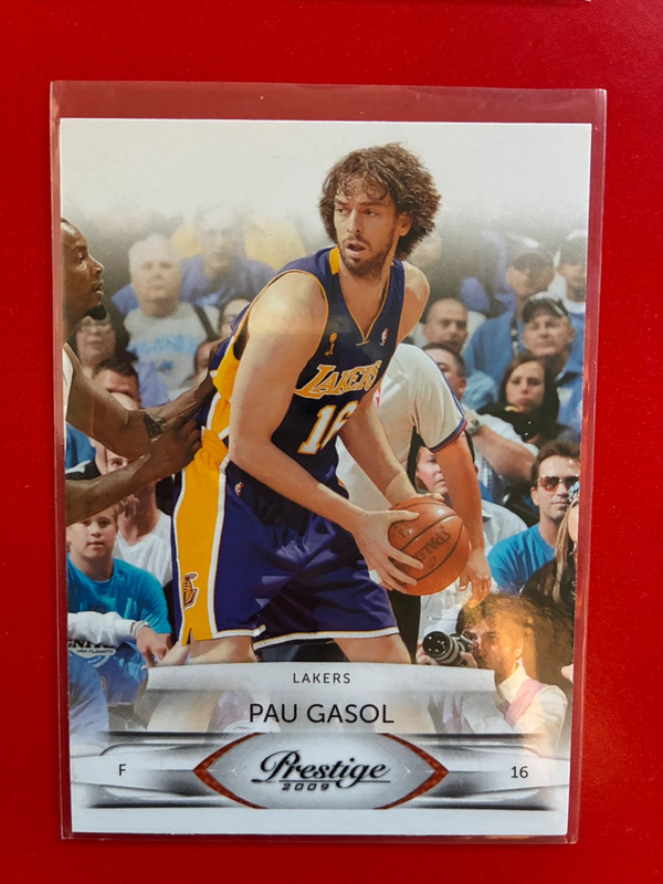 Carta Pau Gasol - Panini Prestige 2009 NBA Temporada 2009-10 Lakers.