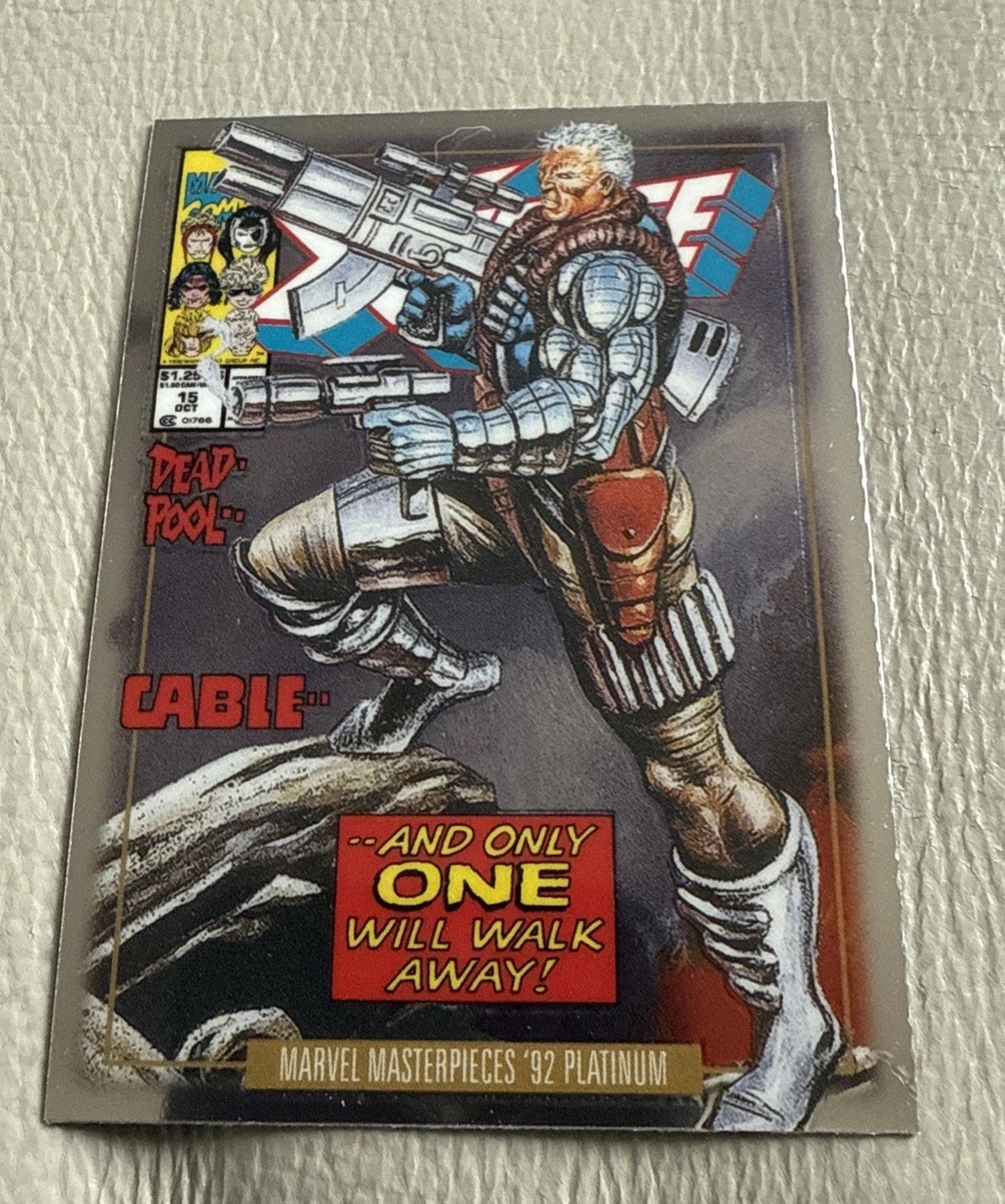 2024 Skybox Marvel Masterpieces '92 platino variante cover #18 cavo
