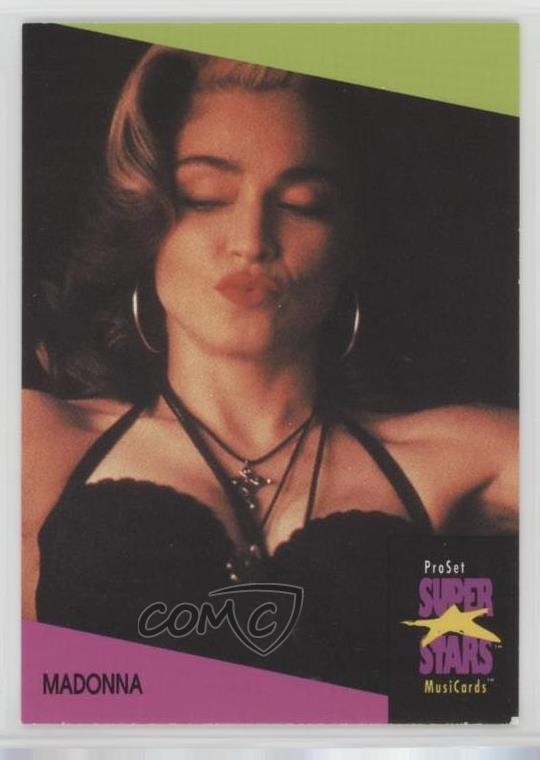 1991 Pro Set Super Star MusiCards UK Madonna #78 0jk3