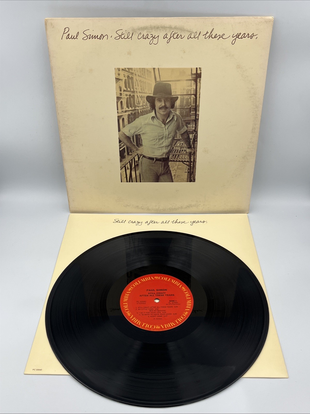 Paul Simon Still Crazy After All These Years Vinyl Record 1975 Columbia PC33540