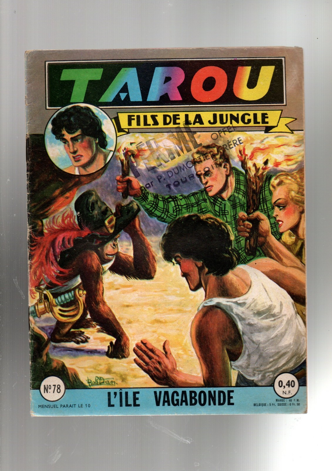 TAROU n°78. Récit complet. ARTIMA 1960. Dessins BOB DAN