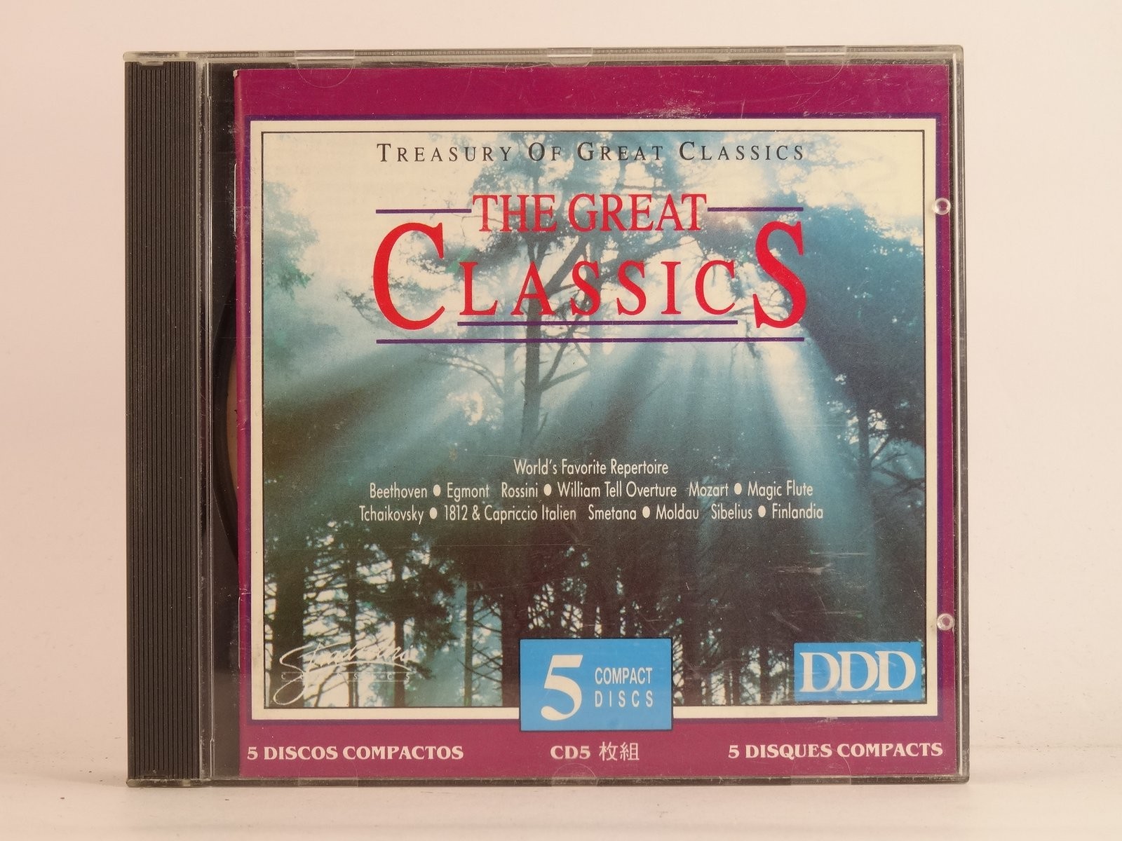 VARIOUS ARTISTS THE GREAT CLASSICS (5xCD) (Z20) 20+ Track CD Album plus Picture 