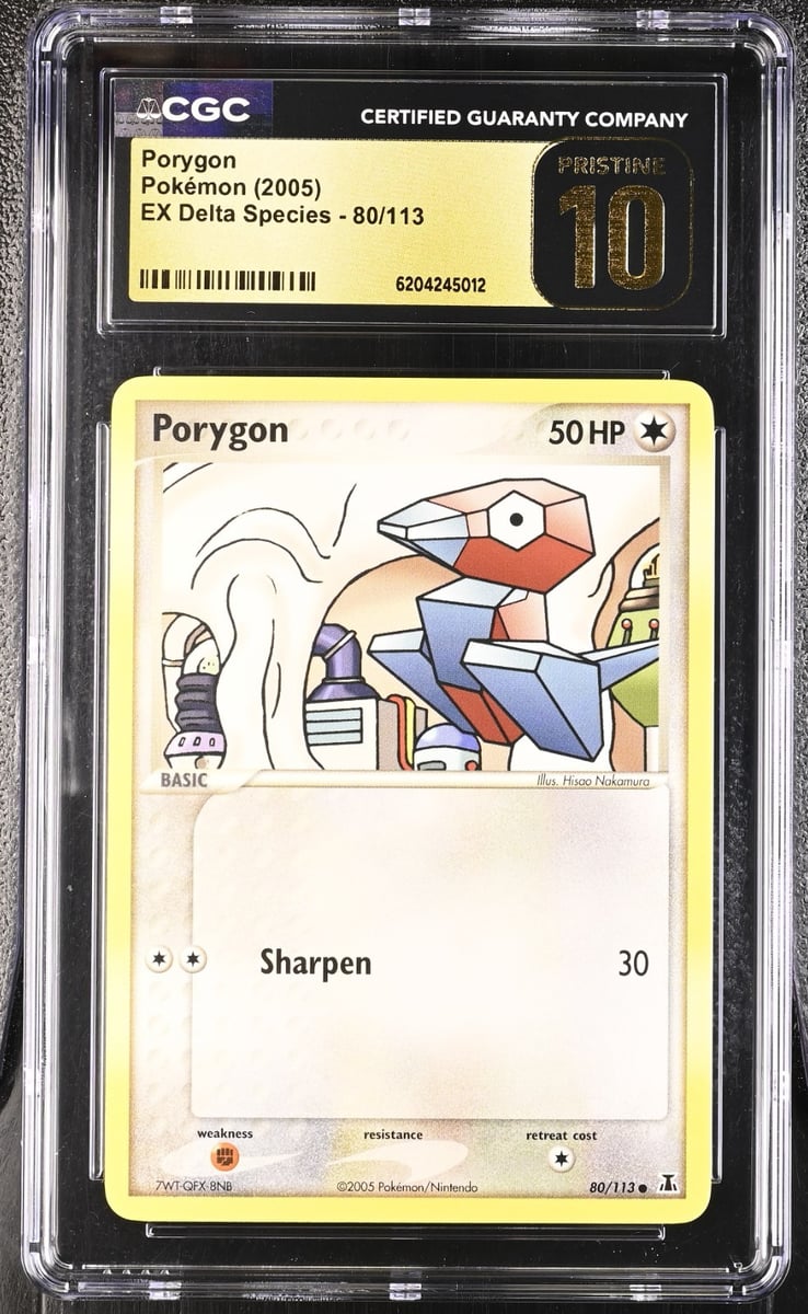 Pokemon Porygon 80/113 EX Specie Delta - CGC 10 IMMACOLATO