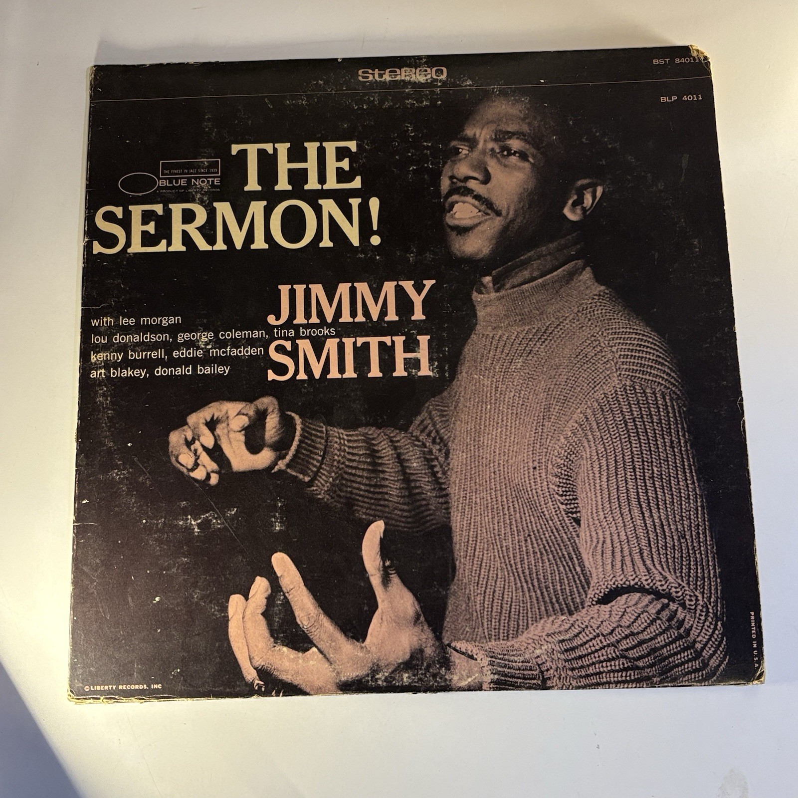 JIMMY SMITH the Sermon LP Blue Note "RVG" NY USA  Jazz