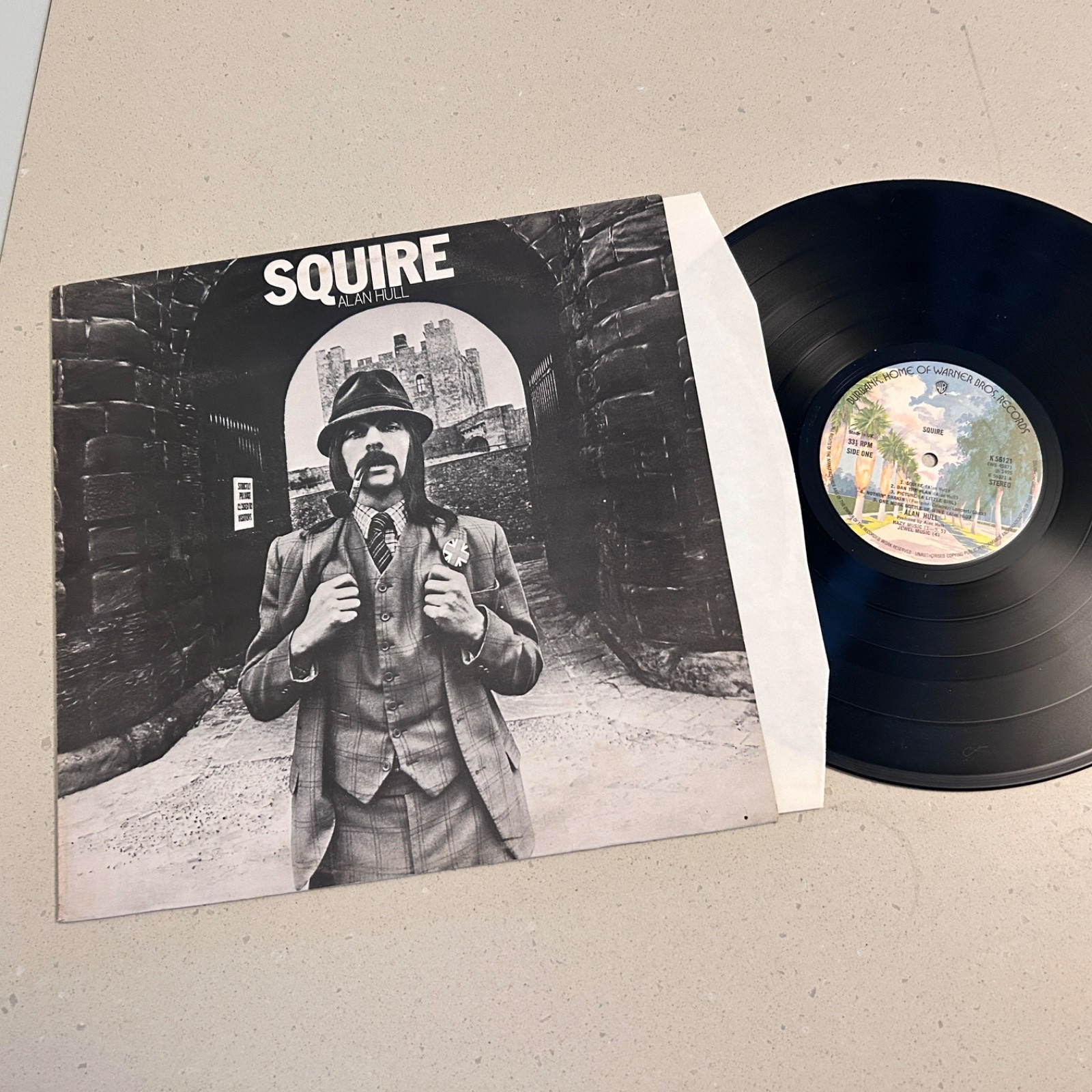 (NM) ALAN HULL "Squire" 1975 Vinyl LP 1st UK Press OG Inner RARE Psych Folk Rock
